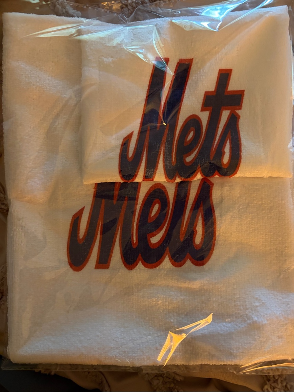 NY Mets Hand towel set, handmade/custom, NEW